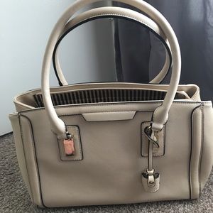 Cream colored purse